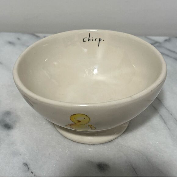 Charming Cream Bowl with Chick Design Rae Dunn chirp VTG - Picture 7 of 12